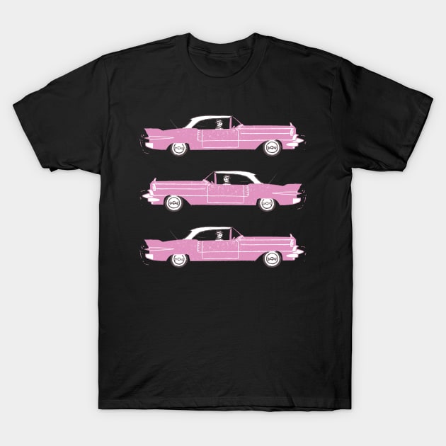 3 Pink Cadillacs T-Shirt by WonderWebb